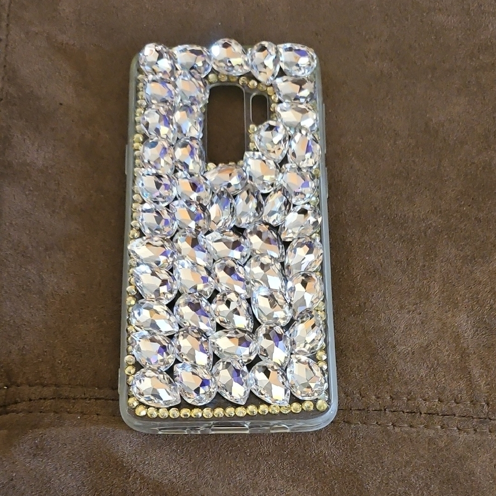 Samsung Crystal Gemstone Phone Case - Silver and Gold